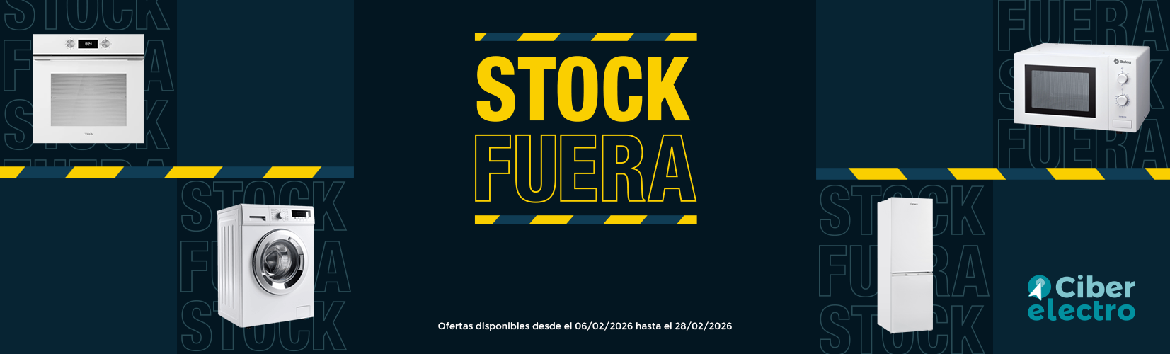 Ofertas en electrodomésticos fuera de stock